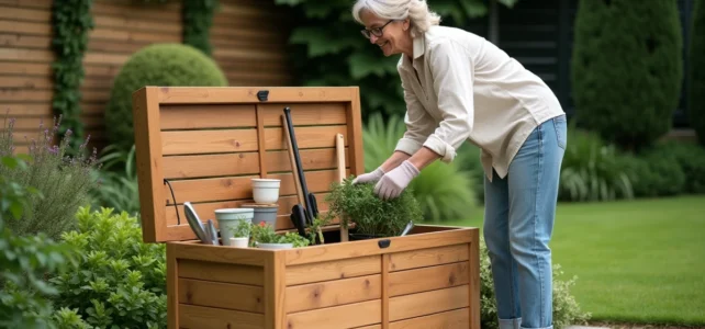 Maximisez l&rsquo;espace de votre jardin avec un coffre de rangement extérieur pratique